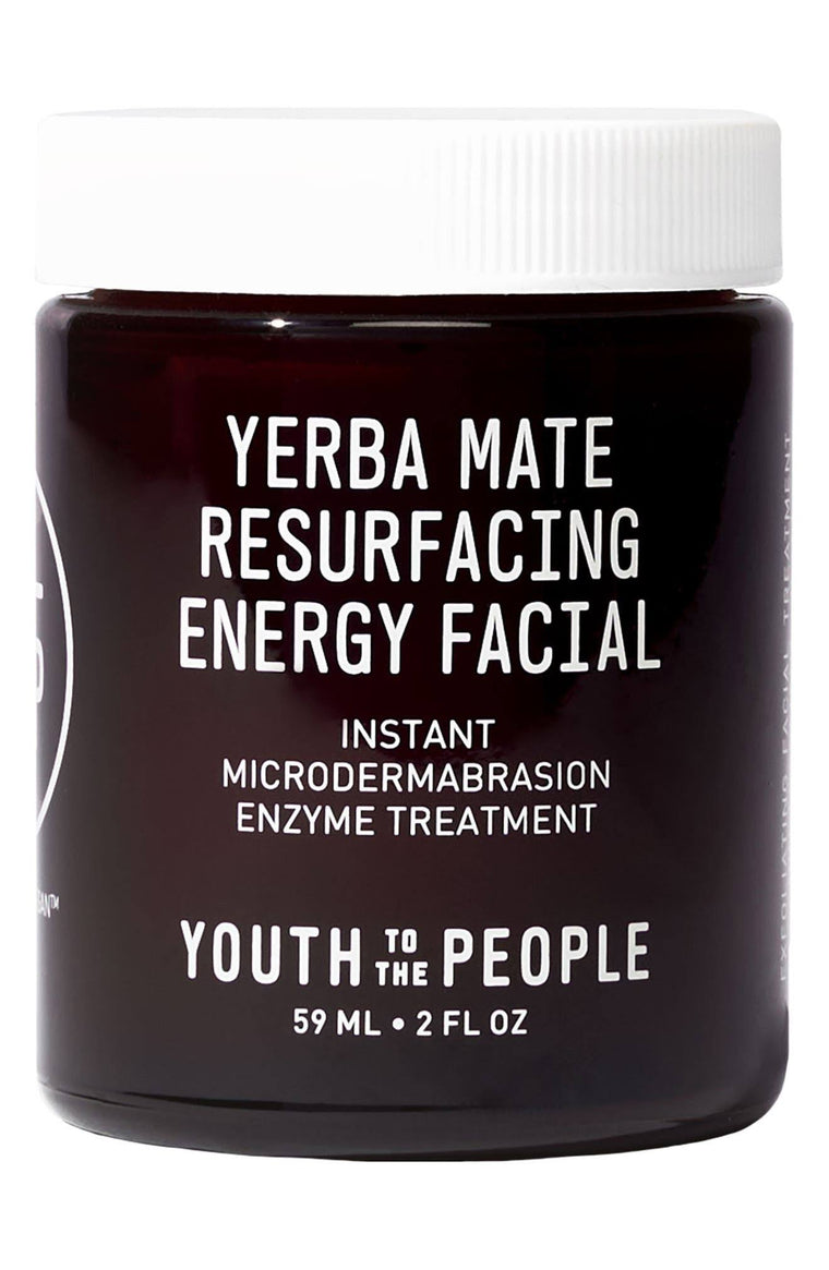 Youth to the People Yerba Mate Energy Facial with Enzymes, Resurfacing and Exfoliating Formula, 59 ml